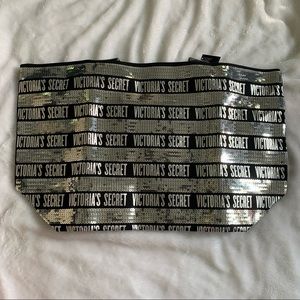 NWT Victoria’s Secret Sequined Black Tote Bag